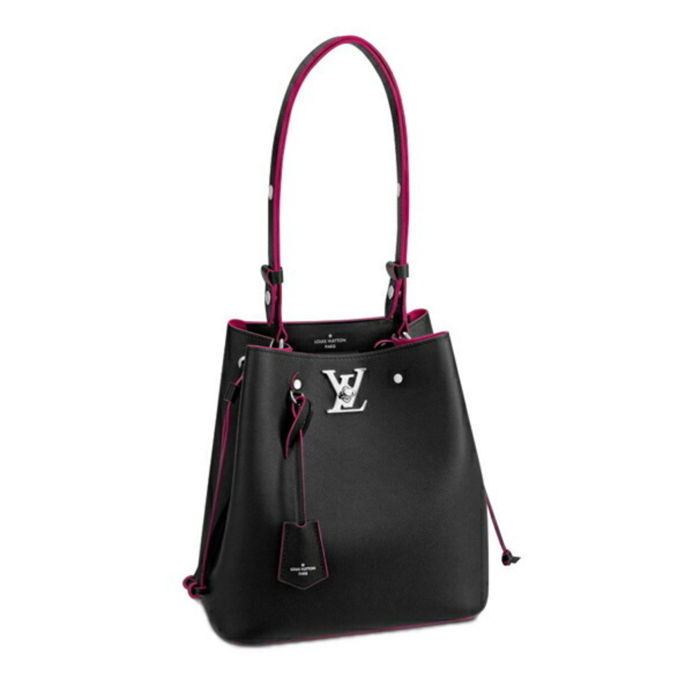 Louis Vuitton LockMe Bucket Shoulder Bag Noir